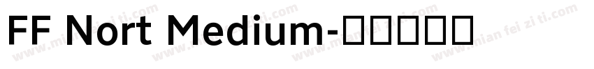 FF Nort Medium字体转换